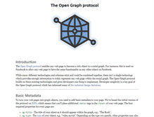 Tablet Screenshot of opengraphprotocol.org